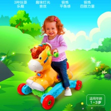 新品时尚音乐摇马儿童周岁礼物婴儿骑行推车二合一新年礼物