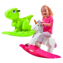 恐龙摇摇马儿童室内玩具独角兽卡通宝宝摇椅发声音