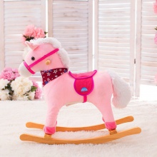 木马蓝色城堡儿童摇摇马音乐动物摇马摇椅儿童1-4岁周岁女孩礼物