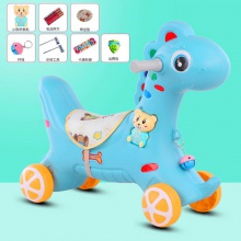 摇马木马儿童摇马组合二合一宝宝周岁礼物大号加厚1-6岁摇椅木马