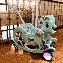 木马儿童摇马宝宝一周岁生日礼物玩具摇摇车两用婴儿摇椅摇摇马