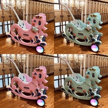 木马儿童摇马宝宝一周岁生日礼物玩具摇摇车两用婴儿摇椅摇摇马