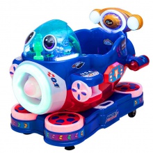 扫码新款儿童电动投币摇摇车雷霆飞机MP3叮当飞机摇摆机共享摇摇