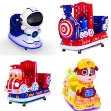 新款儿童电动投币MP5工程挖土机推土机扫码共享摇摇车摇摆机