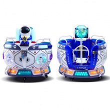 2022新款太空飞车儿童投币4D互动模拟旋转升降游艺机小孩电动玩具