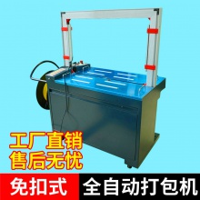 PP带全自动打包机捆扎机热熔纸箱塑料PP带水平感应包装打包机220v