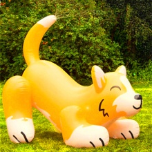 充气PVC喷水狗 户外巨型喷水犬坐骑 儿童充气玩具户外pvc喷水玩具