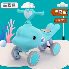 厂家批发小海豚滑步车儿童脚踏平衡车1-3岁宝宝扭扭滑行车玩具车