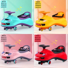 儿童扭扭车溜溜车防侧翻音乐灯光婴儿滑行学步车2-8男女孩手推车