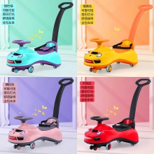 儿童扭扭车溜溜车防侧翻音乐灯光婴儿滑行学步车2-8男女孩手推车