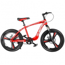 铝合金儿童山地车自行车学生车一体轮男孩女孩前后碟刹整车发货