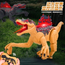 跨境新品2.4G遥控棘背龙电动声光仿真会走路恐龙儿童模型儿童玩具