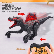 跨境新品2.4G遥控棘背龙电动声光仿真会走路恐龙儿童模型儿童玩具