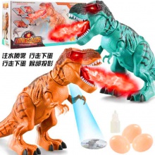 2.4G无线遥控迅猛龙电动声光喷雾下蛋恐龙玩具霸王龙模型儿童玩具