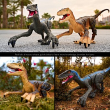 大号遥控恐龙儿童玩具男孩机器人电动会走迅猛龙仿真动物生日礼物