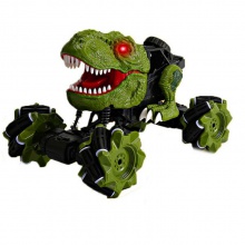 跨境玩具儿童遥控车新一代仿真恐龙车特技漂移攀爬车带智能喷雾车