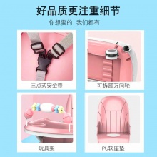 厂家供应宝宝餐椅儿童吃饭桌婴幼儿餐椅桌可调节便携式座椅溜溜车