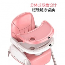厂家供应宝宝餐椅儿童吃饭桌婴幼儿餐椅桌可调节便携式座椅溜溜车