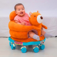 多功能婴幼儿滑轮安抚座椅宝宝学坐沙发练习坐靠背椅拆卸解放双手