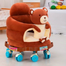 多功能婴幼儿滑轮安抚座椅宝宝学坐沙发练习坐靠背椅拆卸解放双手