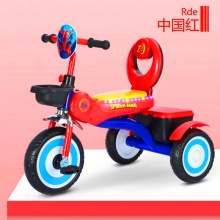 儿童三轮车音乐灯光2-6岁宝宝脚踏车手推车小孩童车自行车脚蹬车