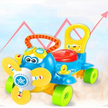 新玩具骑推二合一玩飞机走路儿童玩具骑电动汽车