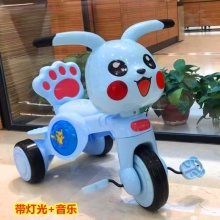 儿童三轮车1-3-5岁男女宝宝大号皮卡丘音乐童车脚踏车婴儿玩具车