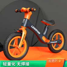 批发儿童平衡车无脚踏尼龙滑行车3-6岁自行车12寸两轮滑步车玩具