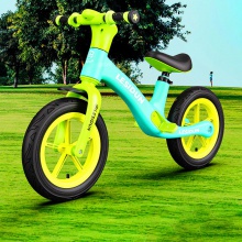 批发儿童平衡车无脚踏尼龙滑行车3-6岁自行车12寸两轮滑步车玩具