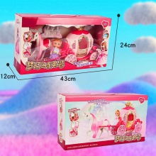 梦幻马车套装趣味小马车公主女孩娃娃玩具场景礼物