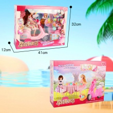 童话公主摩托车套装冰淇淋配件女孩过家家玩具儿童礼物