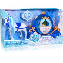 外贸新品娃娃玩具套装大礼盒女孩玩具公主与南瓜马车童话换装系列