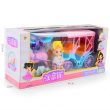娃娃公主马车 梦幻仿真马车女孩过家家玩具女生礼物套装3+