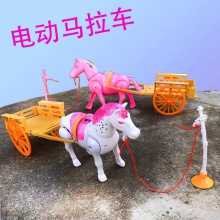 新款电动旋转绕桩马拉车带音乐带灯光夜市地摊玩具批发