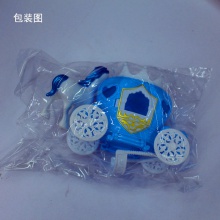 浪漫公主马车塑料材质厂家直供蛋糕装饰摆件 家居摆件2色马车