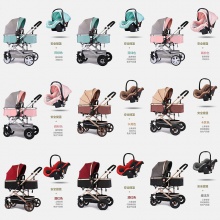婴儿推车可坐可躺轻便折叠高景观减震双向新生儿童宝宝手推车童车