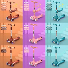 儿童折叠米高2-8岁二合一滑板车滑行车宝宝可坐可骑溜溜车