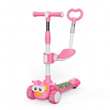 三合一滑板车儿童踏板溜溜车闪光轮三轮踏板车scooter