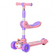 闪光轮三轮踏板车三合一滑板车儿童踏板溜溜车scooter