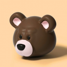 新款儿童滑板车配饰独角兽恐龙头防撞头套可爱小鳄鱼熊通用滑板车