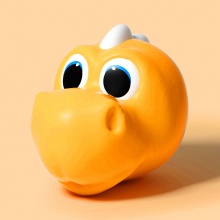 新款儿童滑板车配饰独角兽恐龙头防撞头套可爱小鳄鱼熊通用滑板车