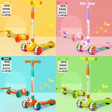 儿童青蛙滑板车2-6-8岁宝宝滑滑车平衡车音乐灯光扭扭车