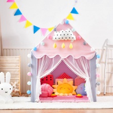 儿童帐篷室内游戏屋公主帐篷玩具屋女孩小房子城堡梦幻分床