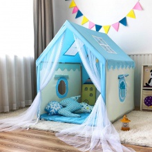儿童帐篷游戏屋女孩公主玩具屋室内小房子宝宝睡觉分床礼物