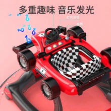 婴儿BB学步车防O型腿多功能手推助步车早教音乐可折叠U型学步车