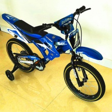 摩托款儿童自行车塑料和钢框架孩子的电动自行车与铝轮