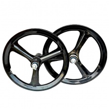 儿童自行车前后轮组12/1//22寸碟刹变速 一体轮车圈配件用品