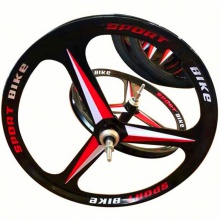 儿童自行车前后轮组12/1//22寸碟刹变速 一体轮车圈配件用品