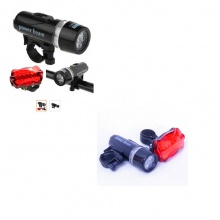 自行车骑行装备配件 迷你山地车前灯尾灯 山地车蝴蝶尾灯前灯套装