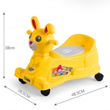 儿童坐便器/滑行车 卡通兔厕所座便器（蓝/黄/红） 婴幼马桶便盆